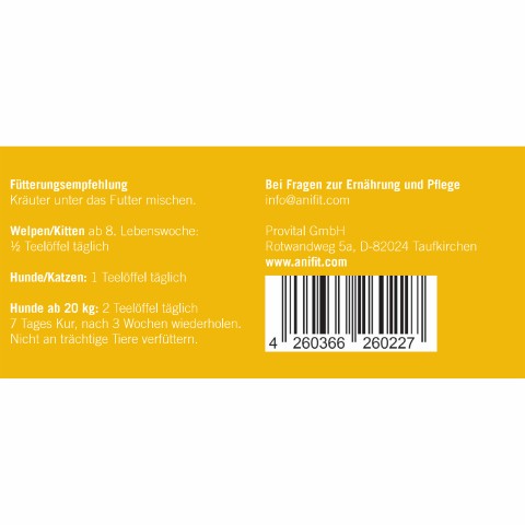 Hond Kat Voedingssupplementen Wurmkruiden 140g 1 Stuk -5- Anifit